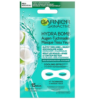 gesichtspflege gesichtspflege marken hydrabomb garnier hydra bomb augen tuchmaske gegen feine linien